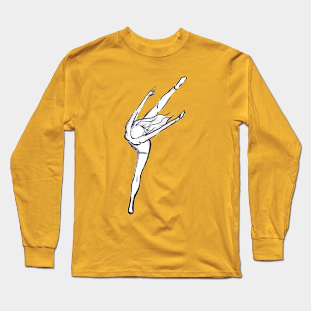 Dancer Dive! Long Sleeve T-Shirt by HaleyHowardArt